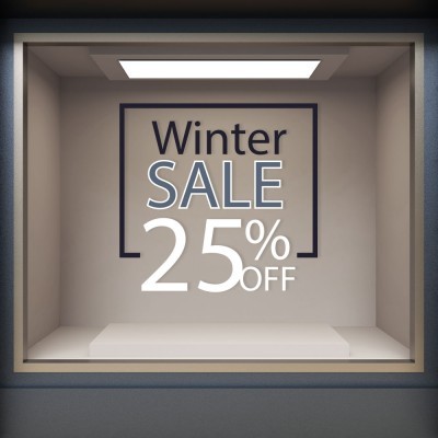 25% OFF, Εκπτωτικά, Αυτοκόλλητα βιτρίνας, 85 x 81 εκ.